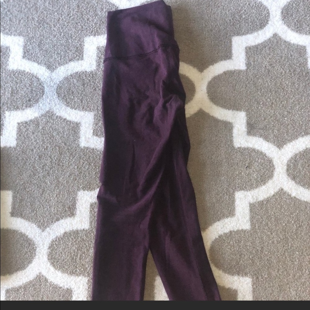 Burgundy Lululemon leggings size 2